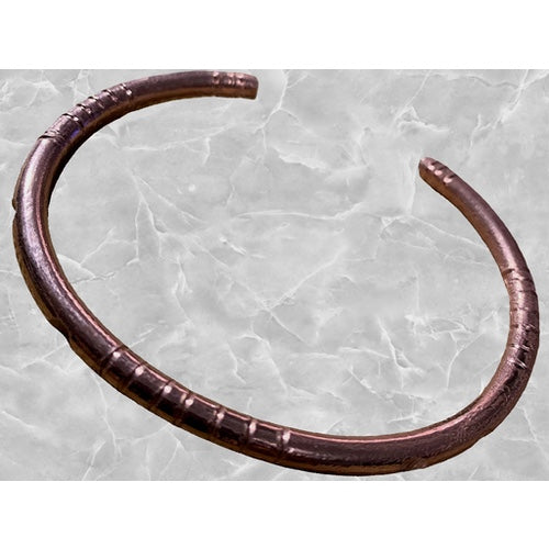 Plain End Copper Bracelet - very thick image 0