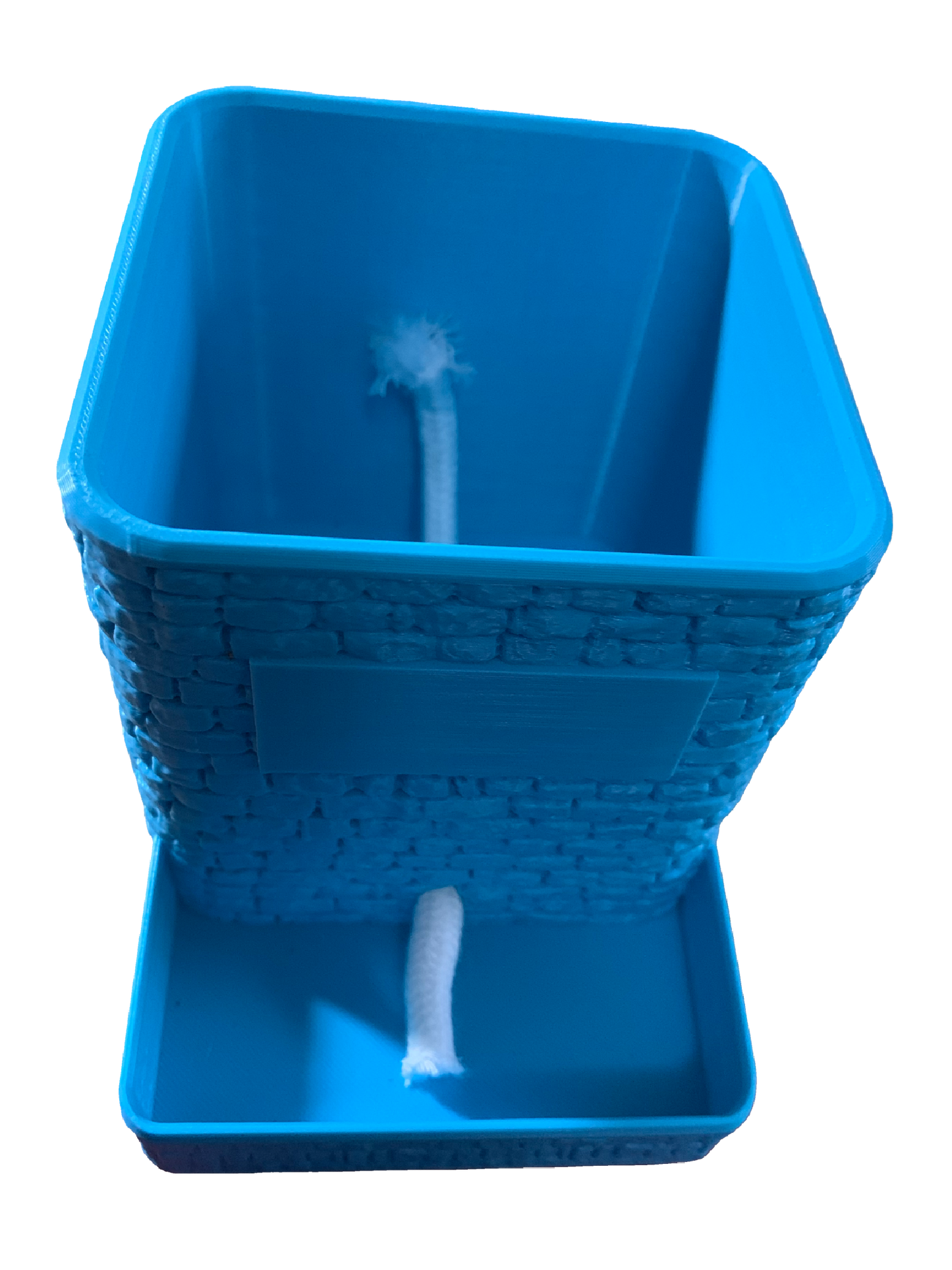 Light Blue Self Watering Flower Pot