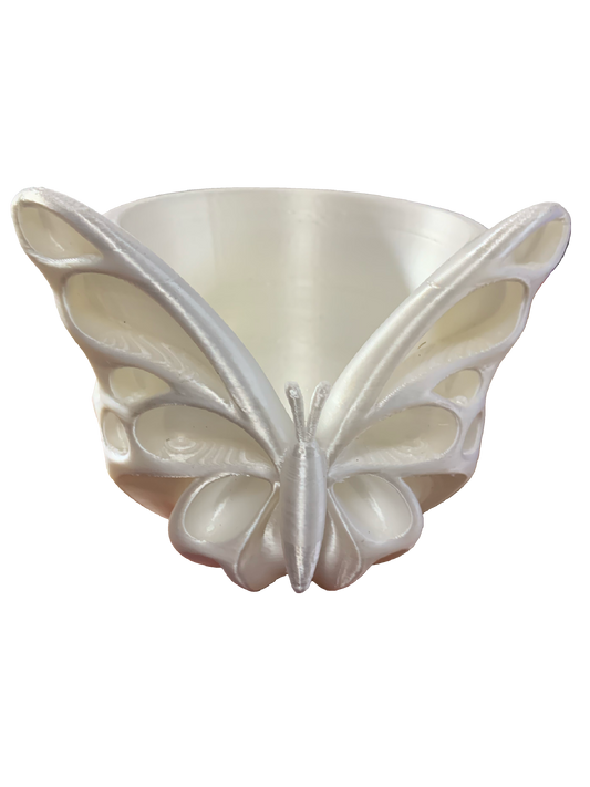 Silk White Flower Pot