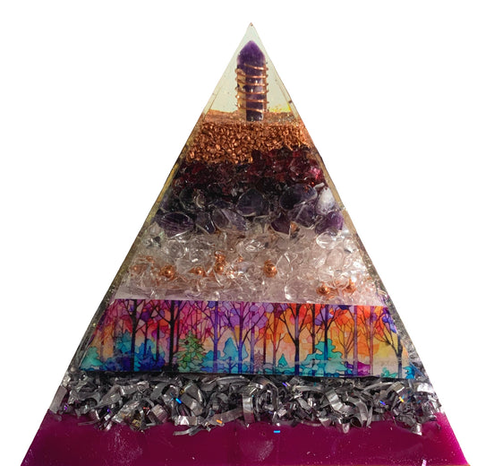 The Sanctuary Orgone Energy Harmonizer Pyramid - almost 6" tall image 1