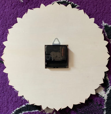 Multi Layered Rainbow Lotus Wall Clock