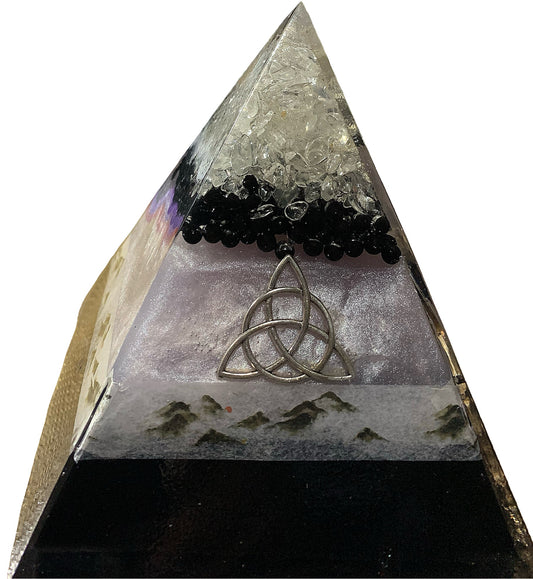 Wanderer Zen Mountain Orgone Pyramid - Shungite Activated image 1
