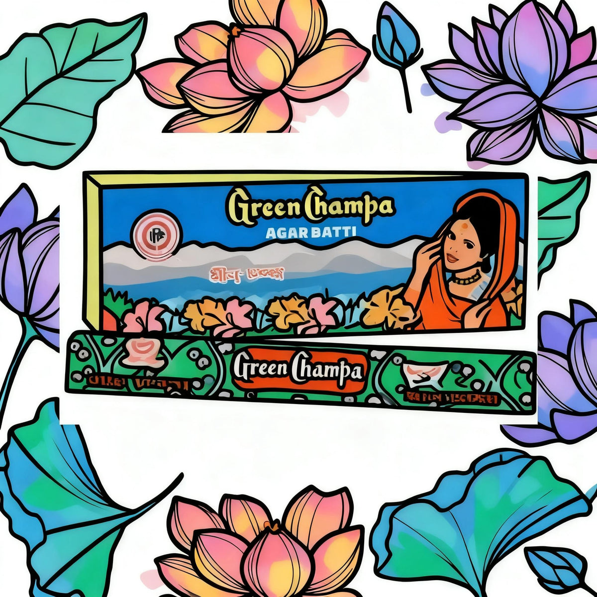 Green Champa Incense Sticks