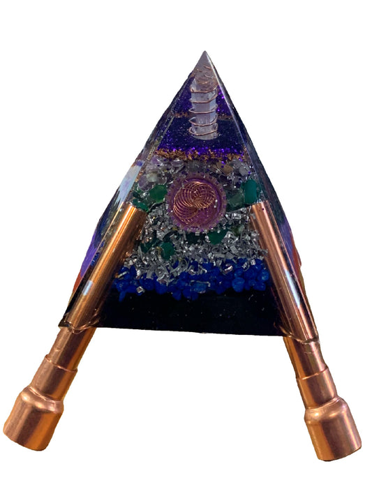 Orgone Pyramid - Purple Adjustable Orgone Pyramid – up to 10 feet
