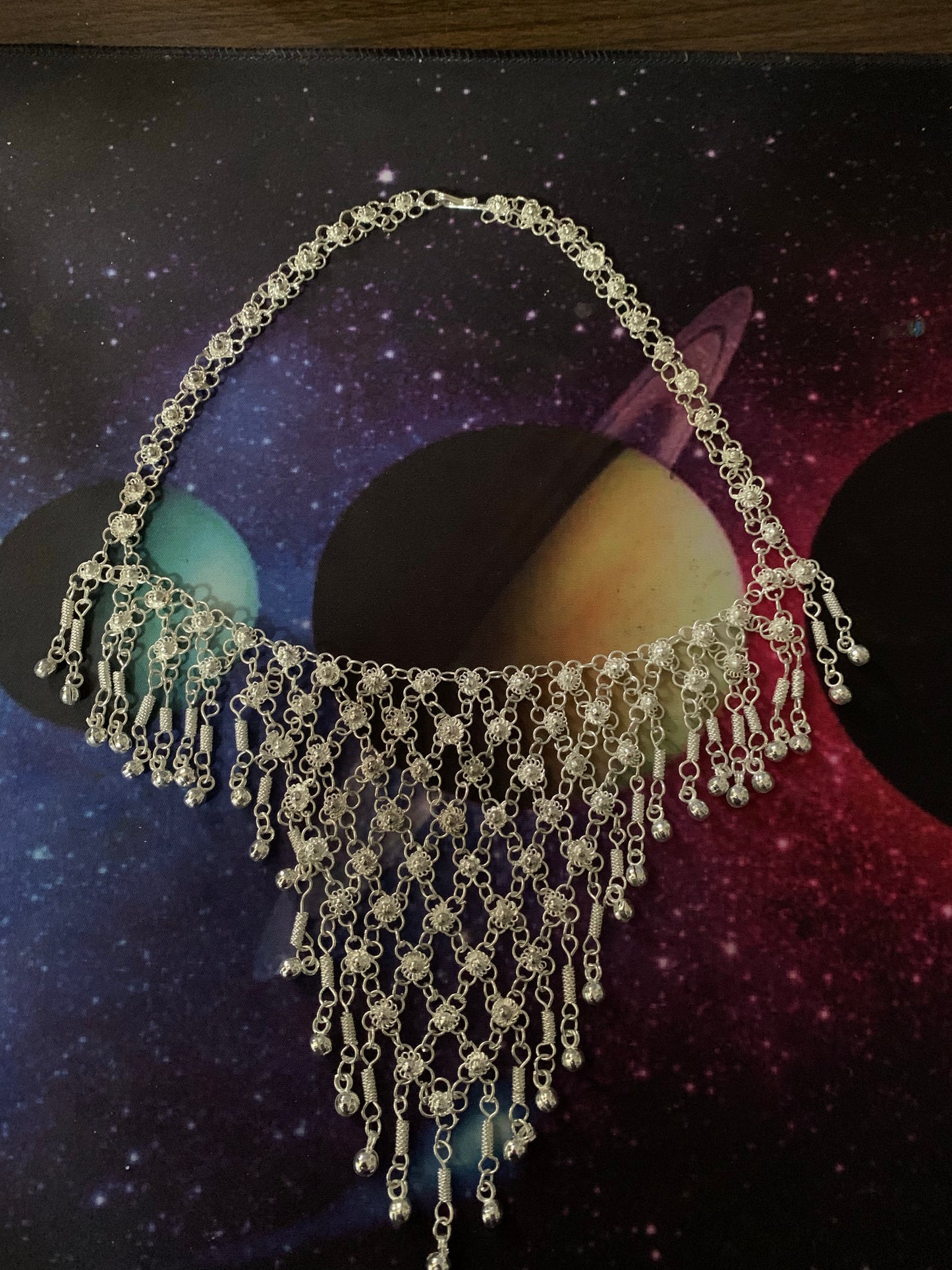 Bell Neckpiece #2 – Silver Tone