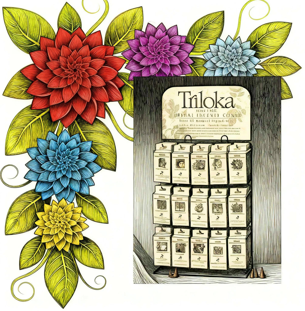 Triloka Incense Cones