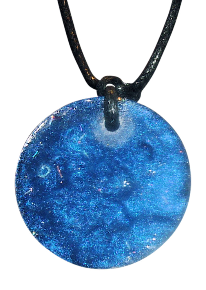 Blue Orgone Energy Pendant - a glorious new day