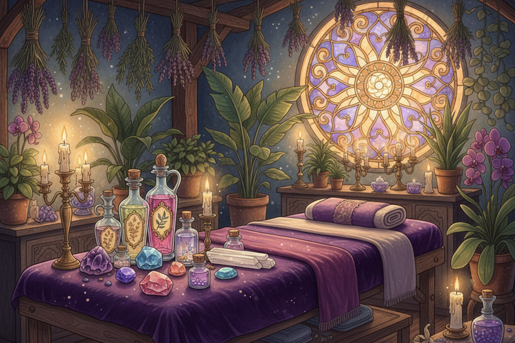 Massage Oils & Gemstone Elixir