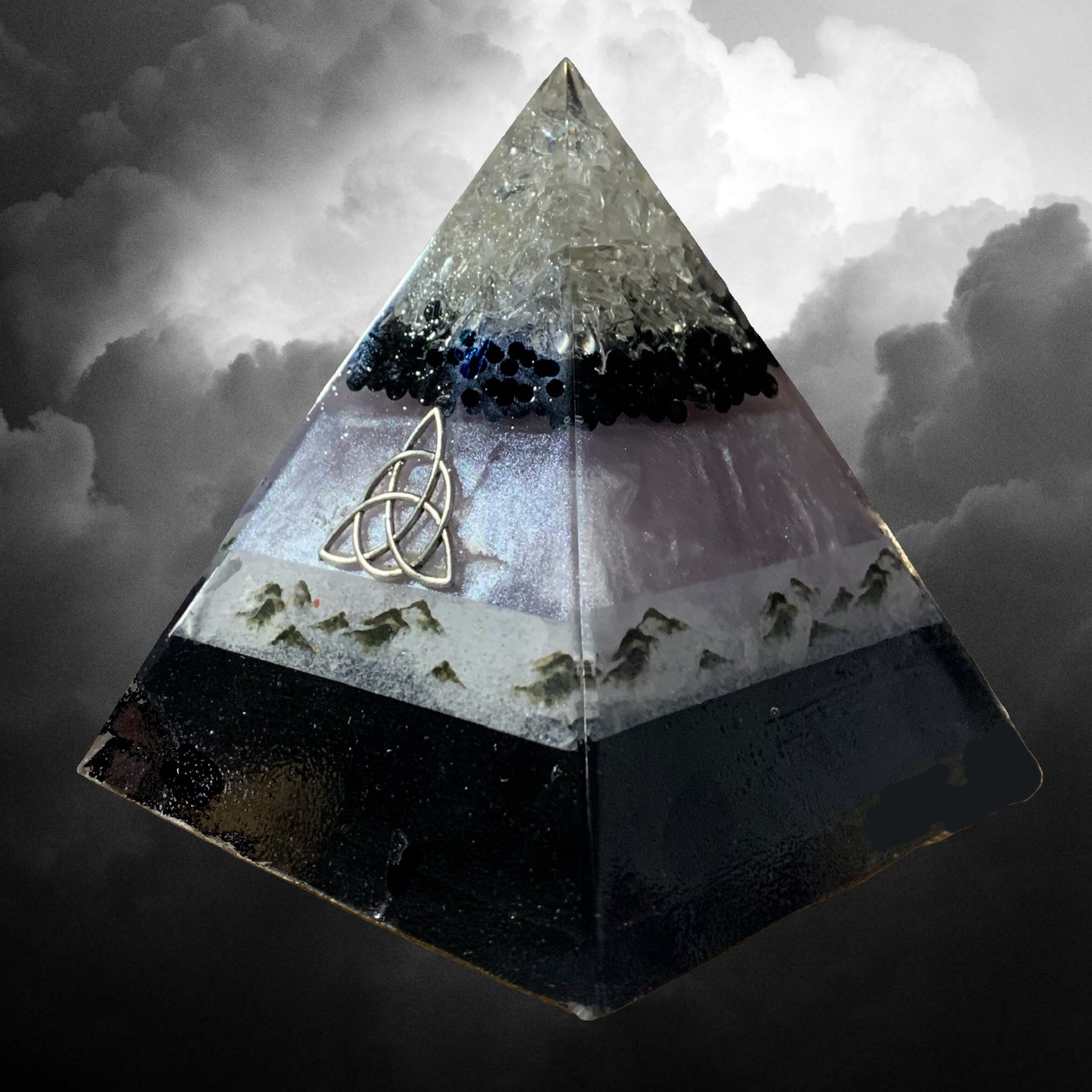 Wanderer Zen Mountain Orgone Pyramid - Shungite Activated image 0