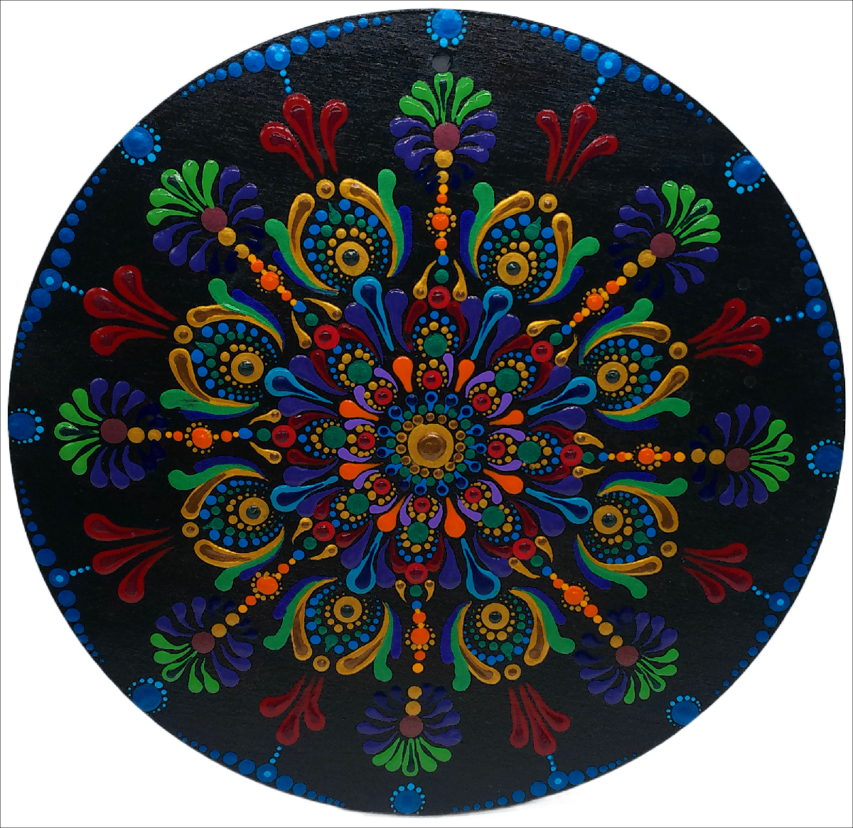 Pushing Through - 10" Mandala Wall Hanging