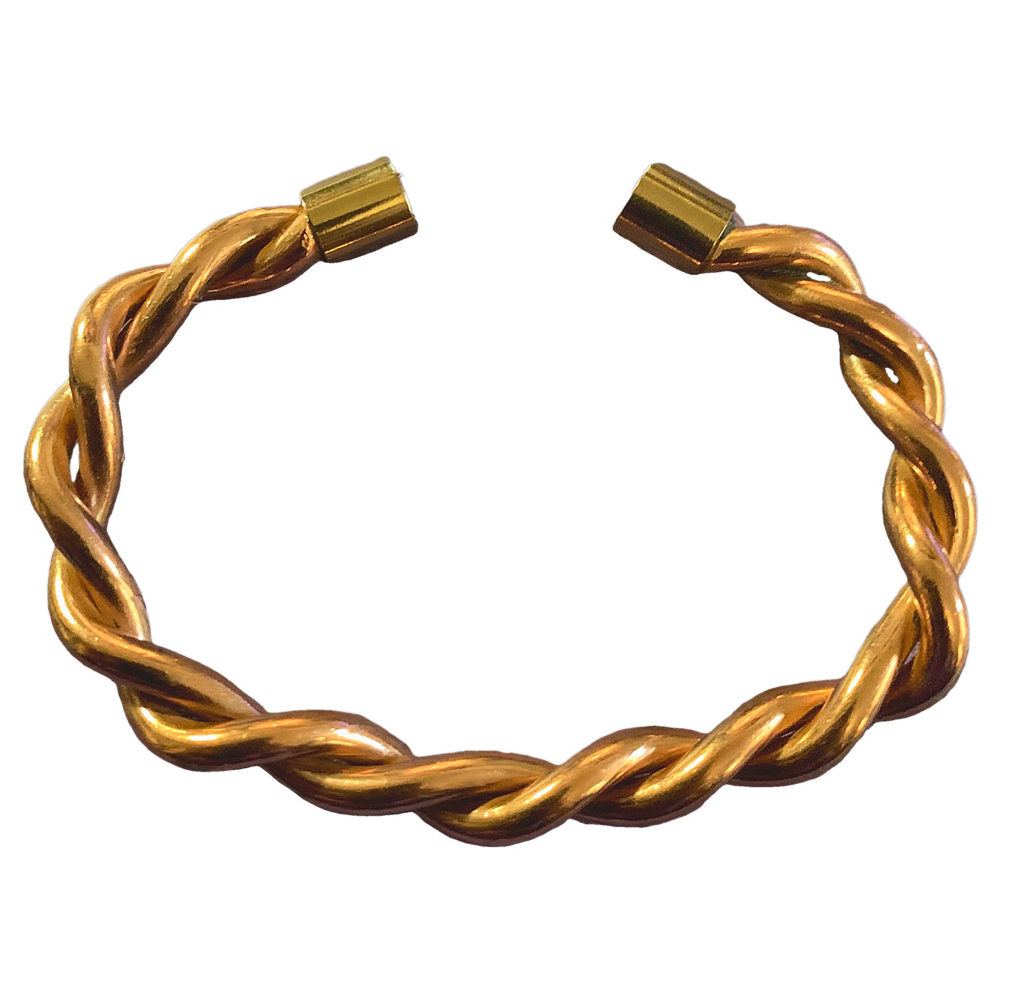 Solid Copper Cuff Bracelet - thick twist image 2