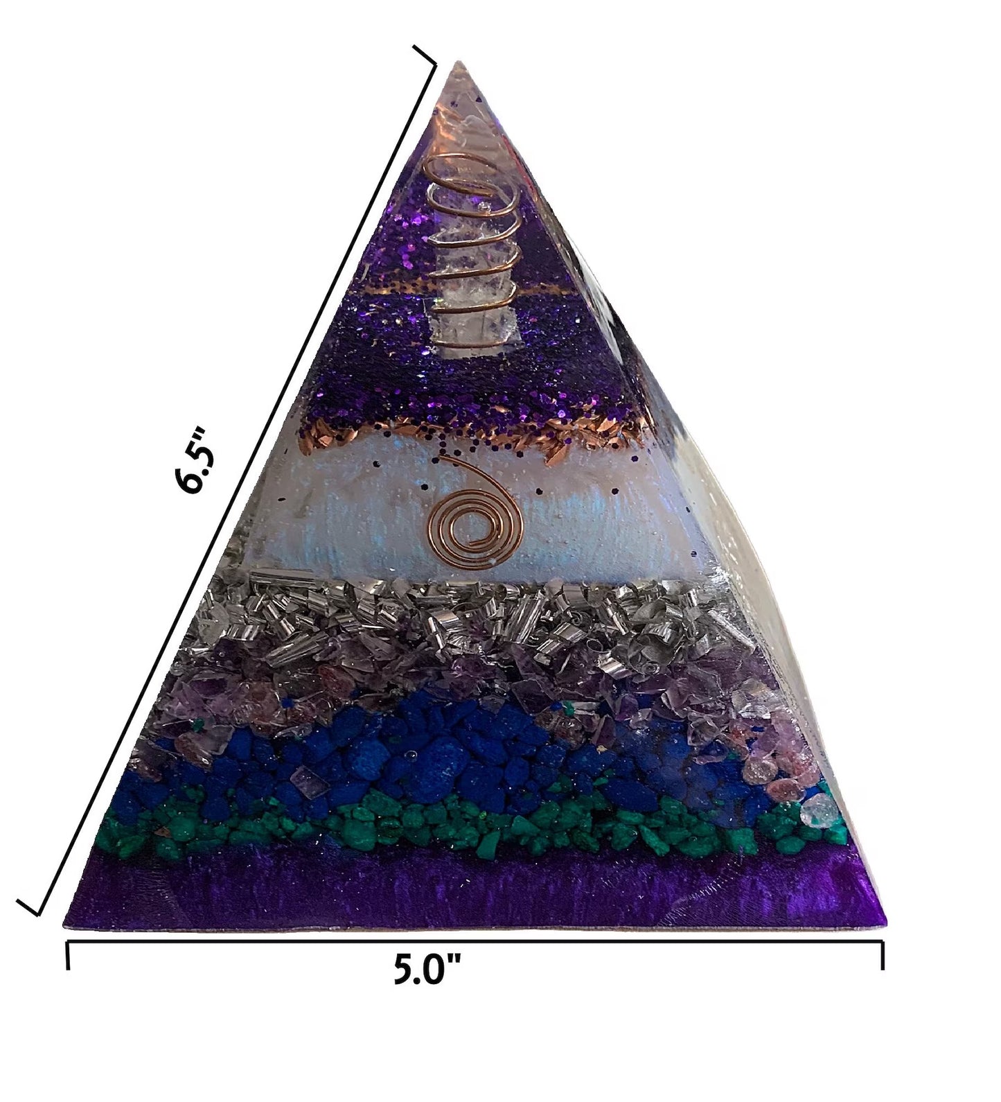 Earth and Sky Mega Orgone Pyramid- almost 3 lbs. image 3