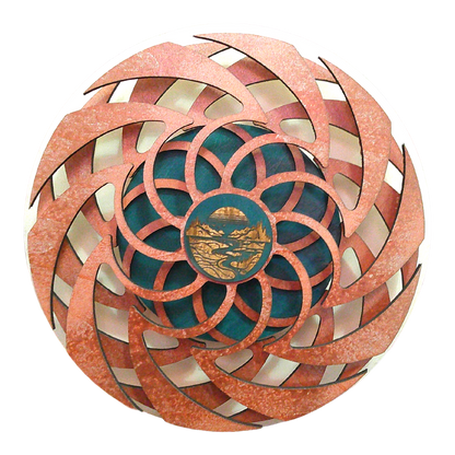 Sun Over River ~ Kinetic Tabletop Spinner image 0