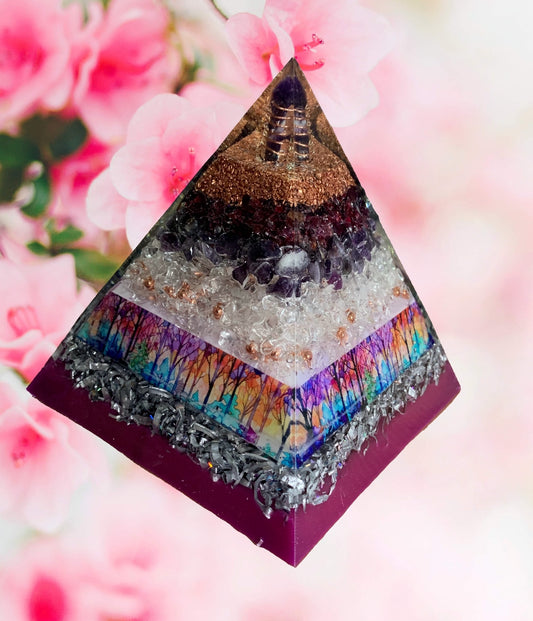 The Sanctuary Orgone Energy Harmonizer Pyramid - almost 6" tall image 0