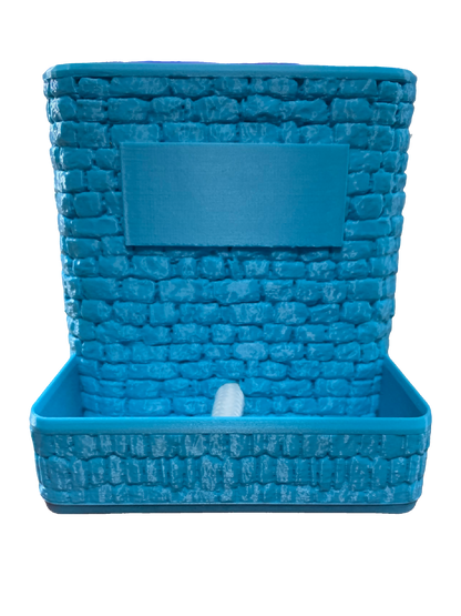 Light Blue Self Watering Flower Pot