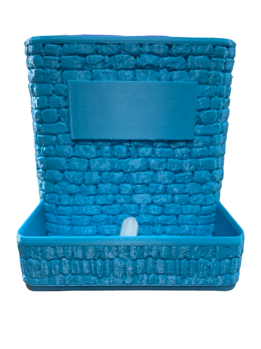 Light Blue Self Watering Flower Pot
