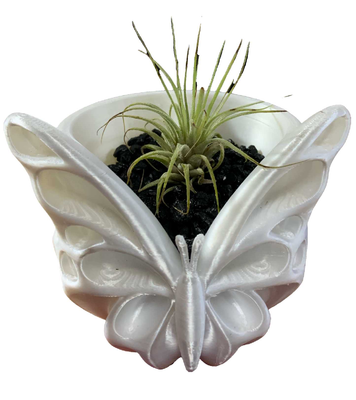 Silk White Flower Pot