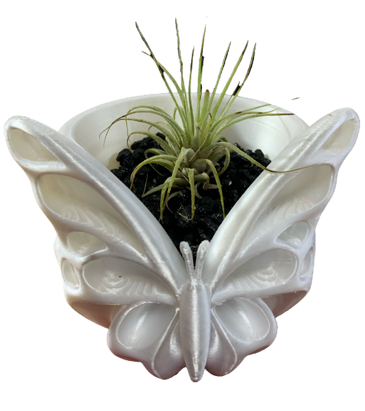 Silk White Flower Pot
