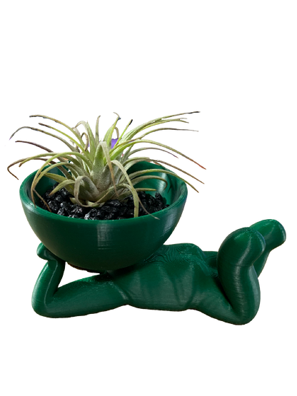 Totally Relaxed Flower Pot - Forest Green