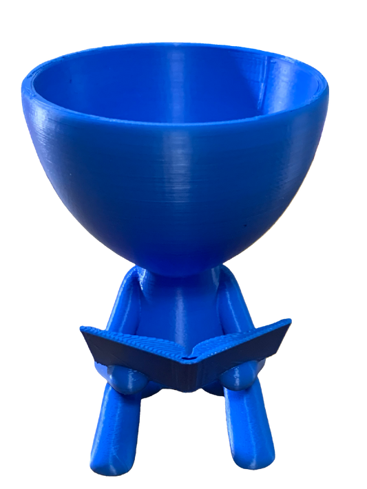 Reader Flower Pot - blue