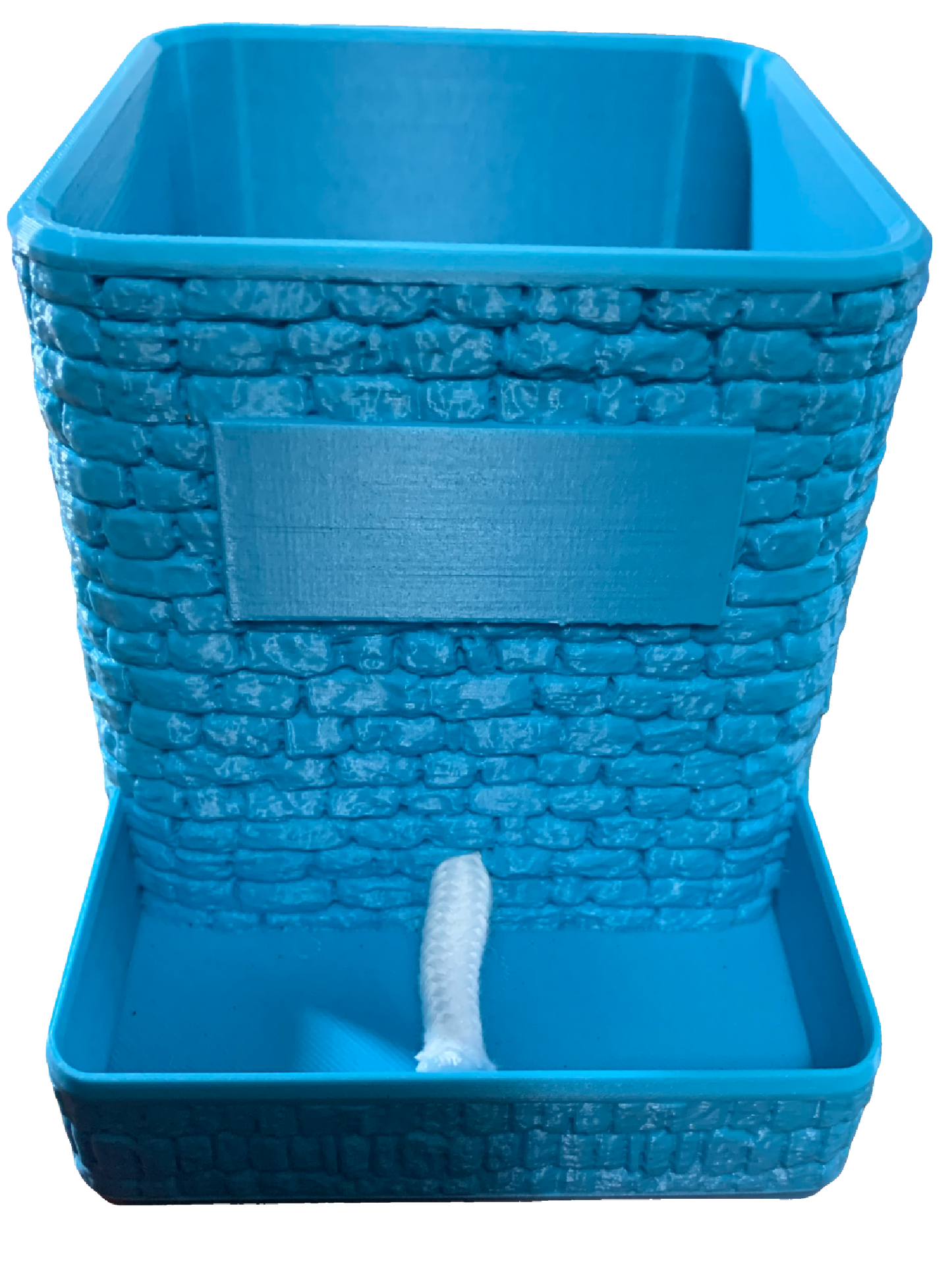 Light Blue Self Watering Flower Pot
