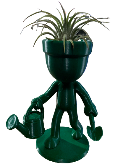 Happy Gardener Flower Pot - Forest Green