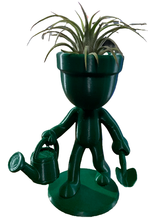 Happy Gardener Flower Pot - Forest Green