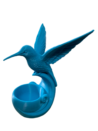 Humming Bird Flower Pot - sky blue