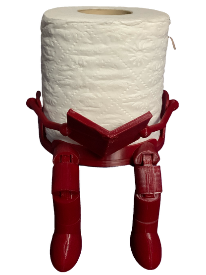 Toilet Roll Conversation Piece- bright red