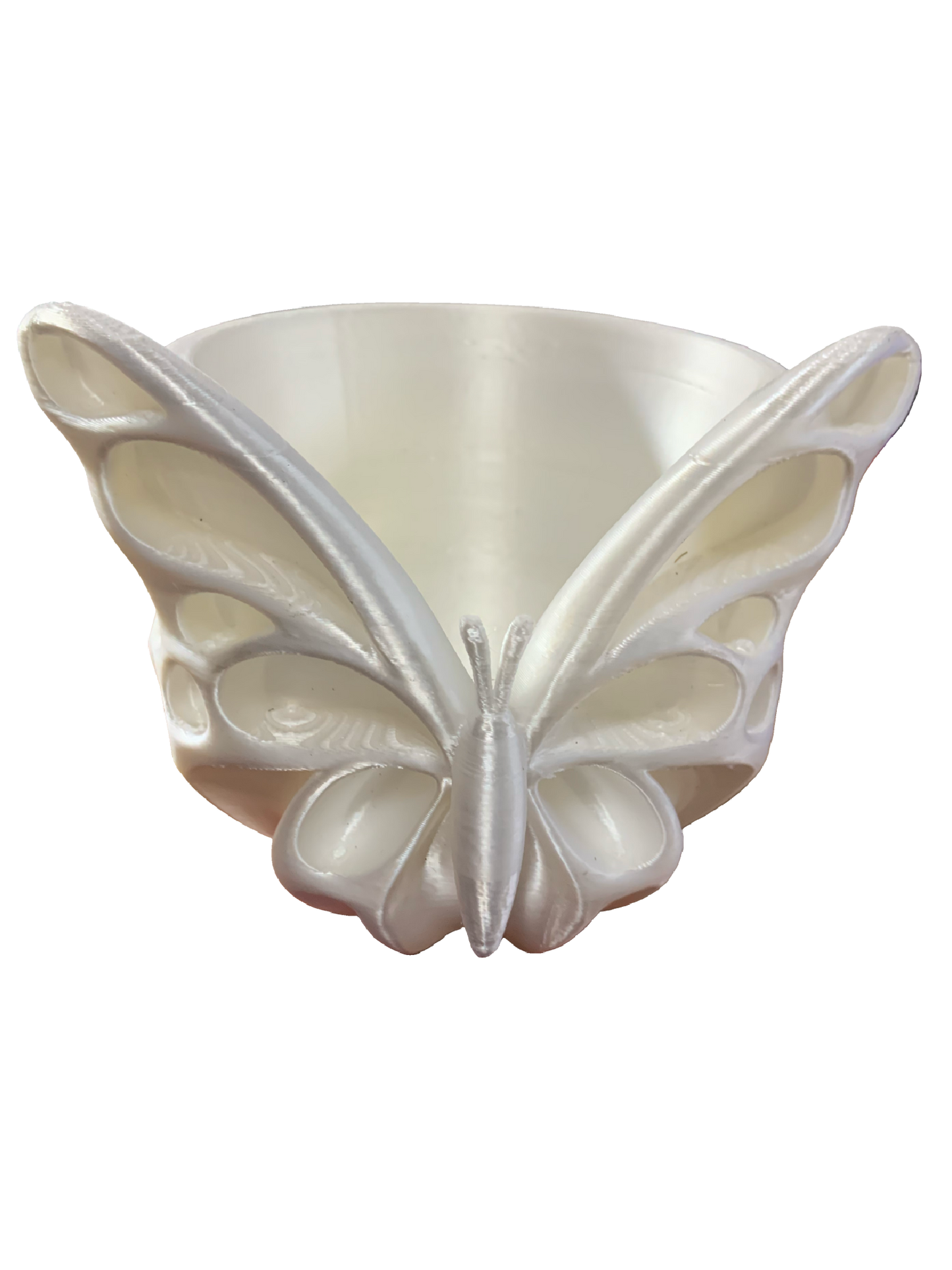 Silk White Flower Pot