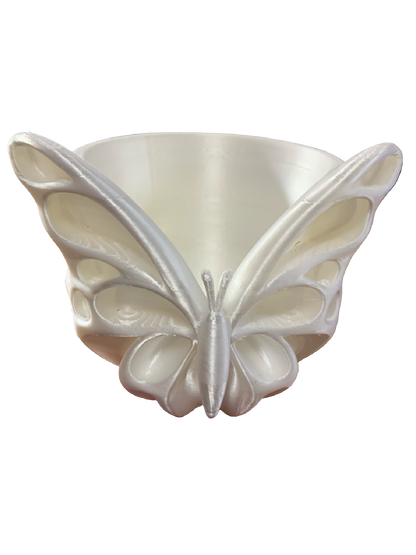 Silk White Flower Pot