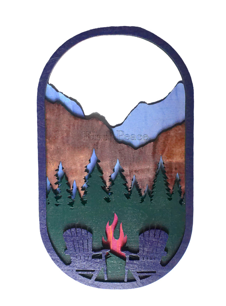 Find Peace 3D Map Wall Hanging