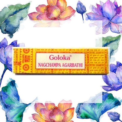 Nag Champa Incense - Goloka - Very consistent nag champa, does not flake off, pure aroma image 0