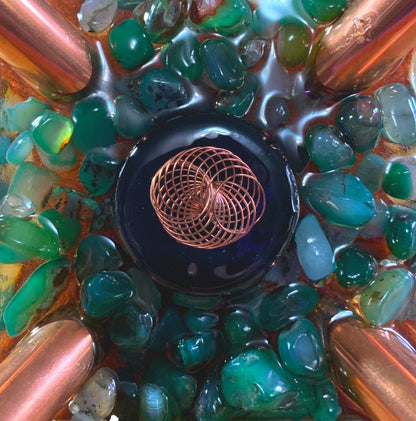 Forest Deep Giza Orgone Pyramid Cap - adjustable to 8'