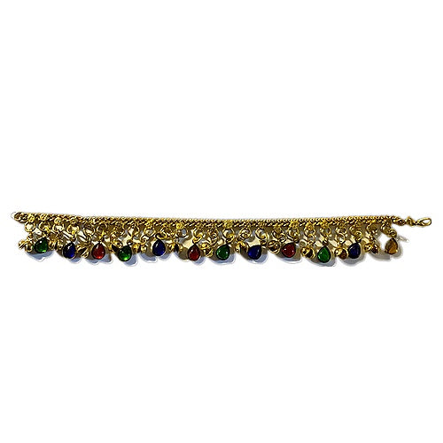 Raindrop Anklet Bell Bracelet – Silver or Brass Tone