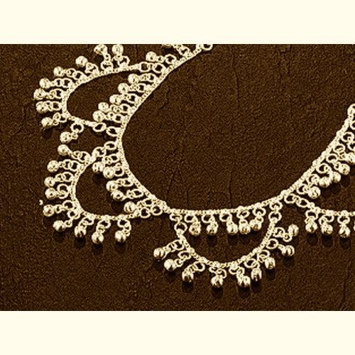Elegant Boot Anklet Bell Bracelet – Brass Tone