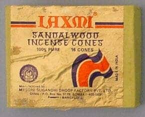 Laxmi Sandalwood Incense Cones - 100% pure image 1