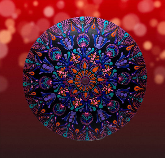 Caring and Sharing - 12" Mandala Wall Hanging