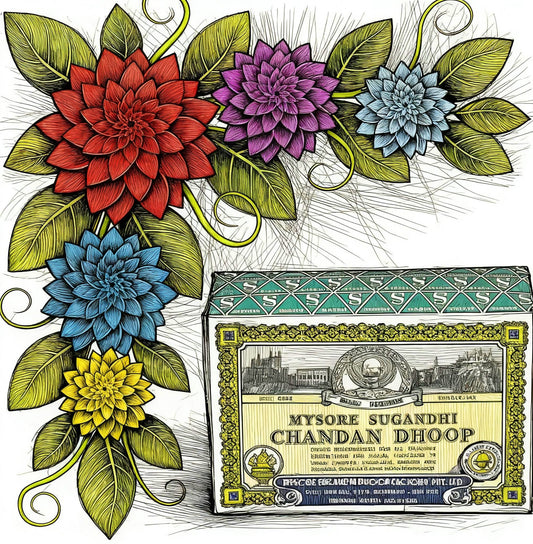 Chandan Dhoop – Sandalwood Stick Cones, Traditional Indian Incense