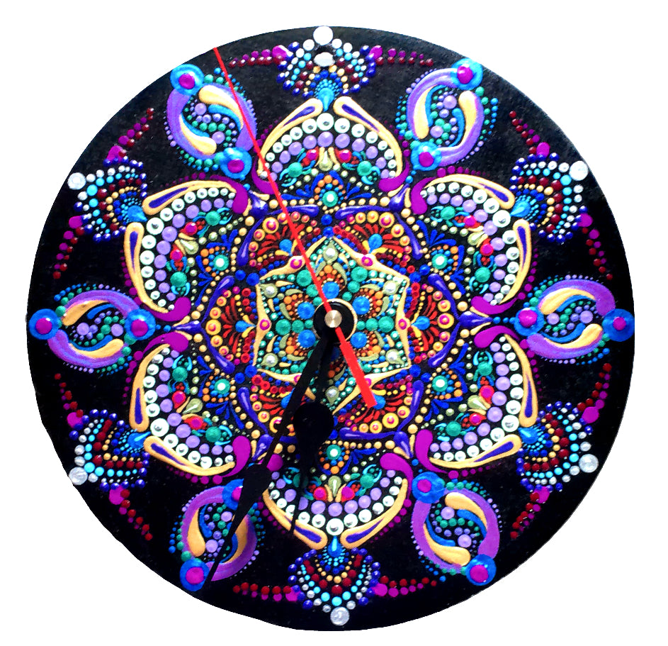 Mandala Wall Clock - Cheerful