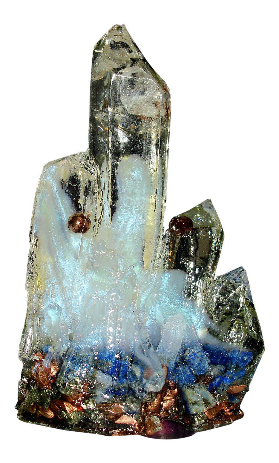 Orgone Crystal Cluster - Orgone Energy Generating Device