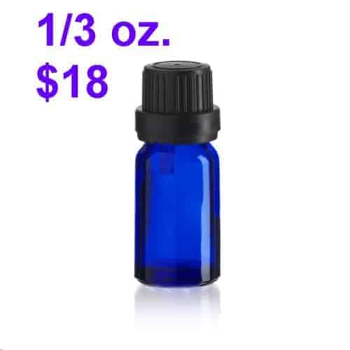 Palmarosa Essential Oil - $105 - 3.4 (100ml) cobalt blue w/ dropper image