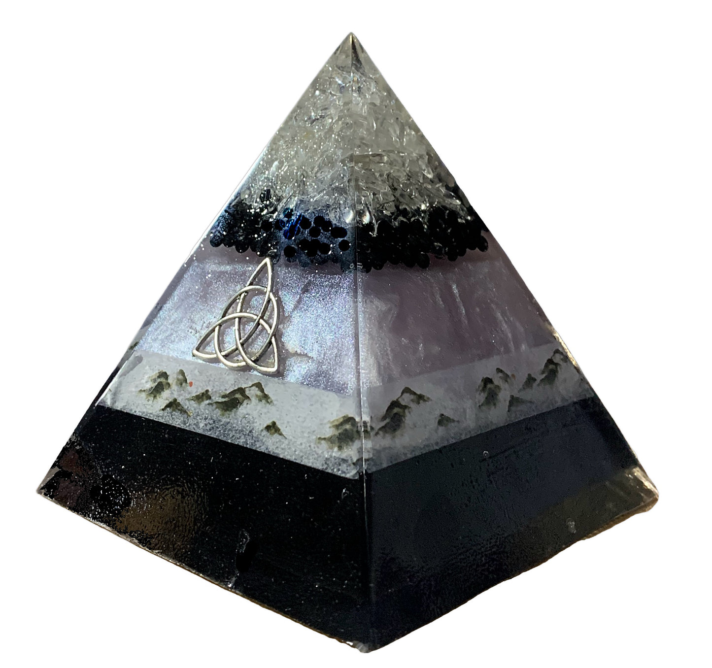 Wanderer Zen Mountain Orgone Pyramid - Shungite Activated image 2