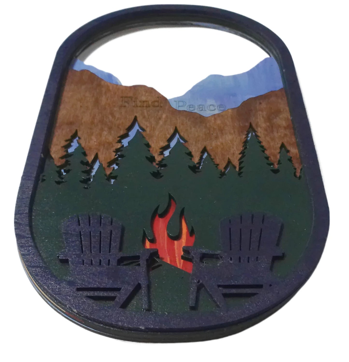 Find Peace 3D Map Wall Hanging