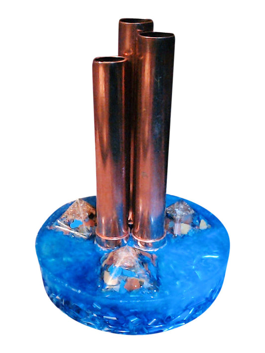 Orgone Pyramid Tower for Whole House EMF Protection - Orgone Energy Generating Device - 4" tall