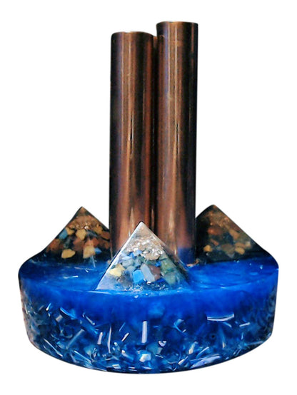 Orgone Pyramid Tower for Whole House EMF Protection - Orgone Energy Generating Device - 4" tall