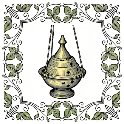 Brass Hanging Incense Censer