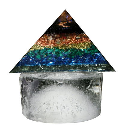 5 - World Peace Now Orgone Pyramid - large 3.5 inch base