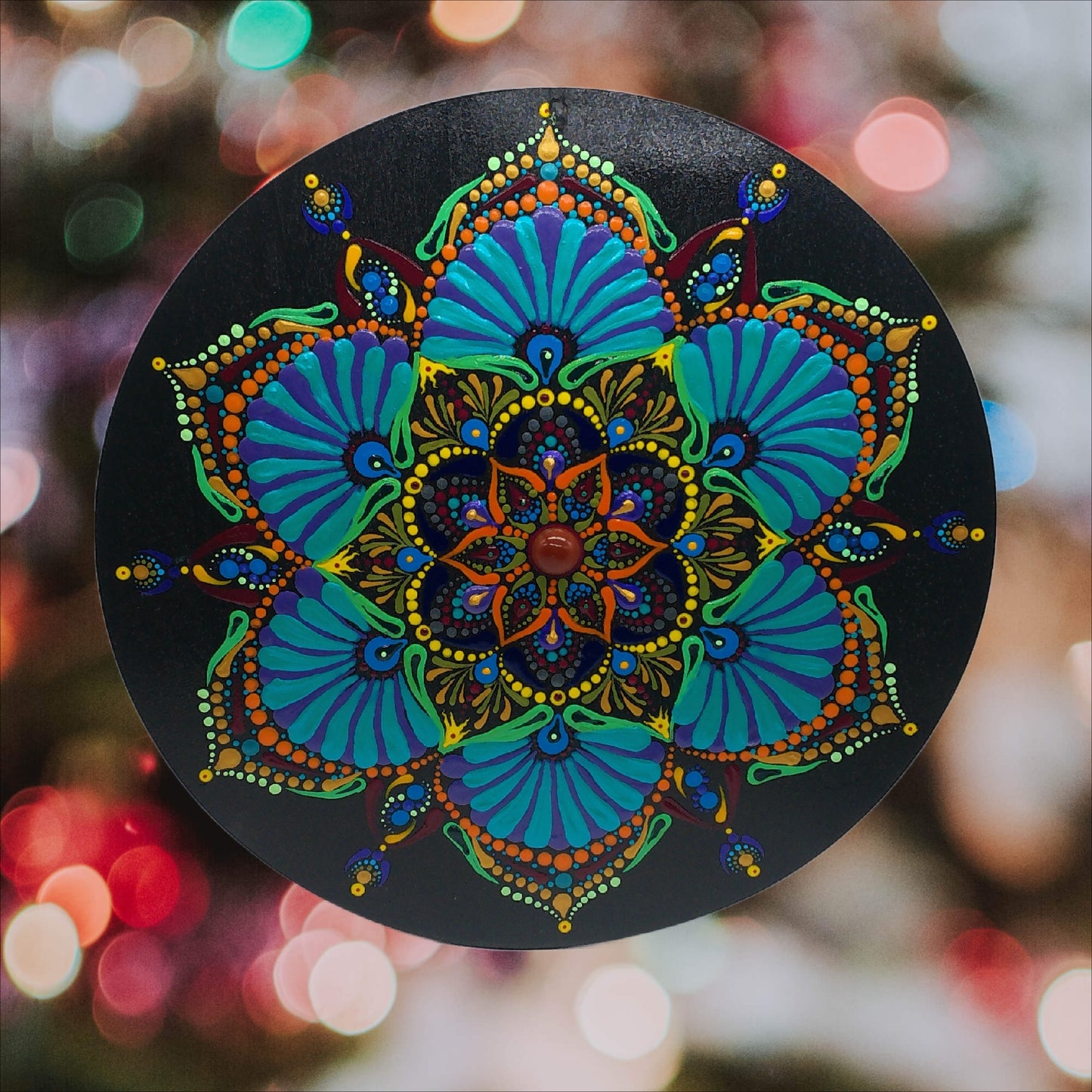 Budding Smiles - 12" Mandala Wall Hanging