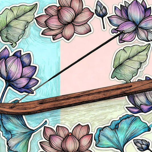 Long Wooden Scoop Incense Holder - 19"